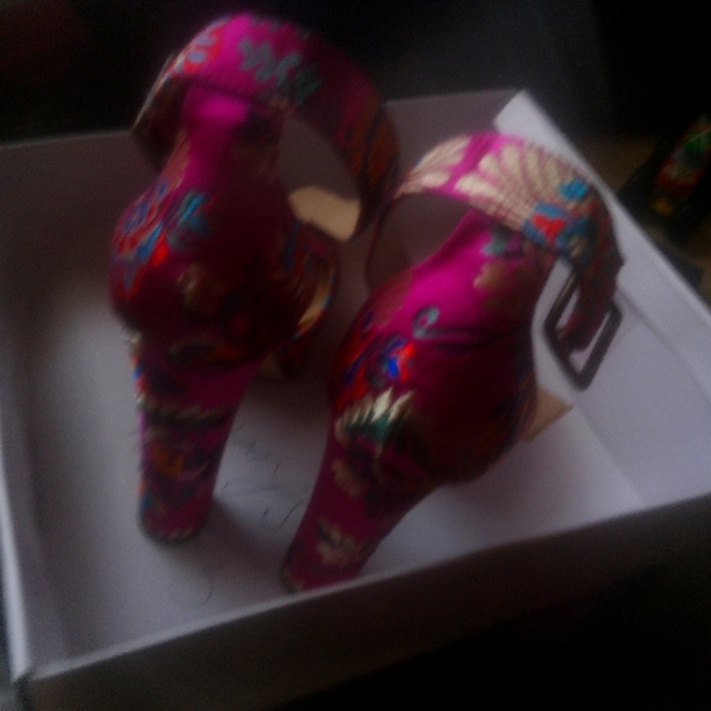 Floral Pink Women's Heels